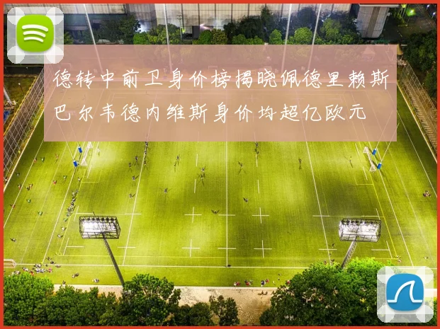 德转中前卫身价榜揭晓佩德里赖斯巴尔韦德内维斯身价均超亿欧元